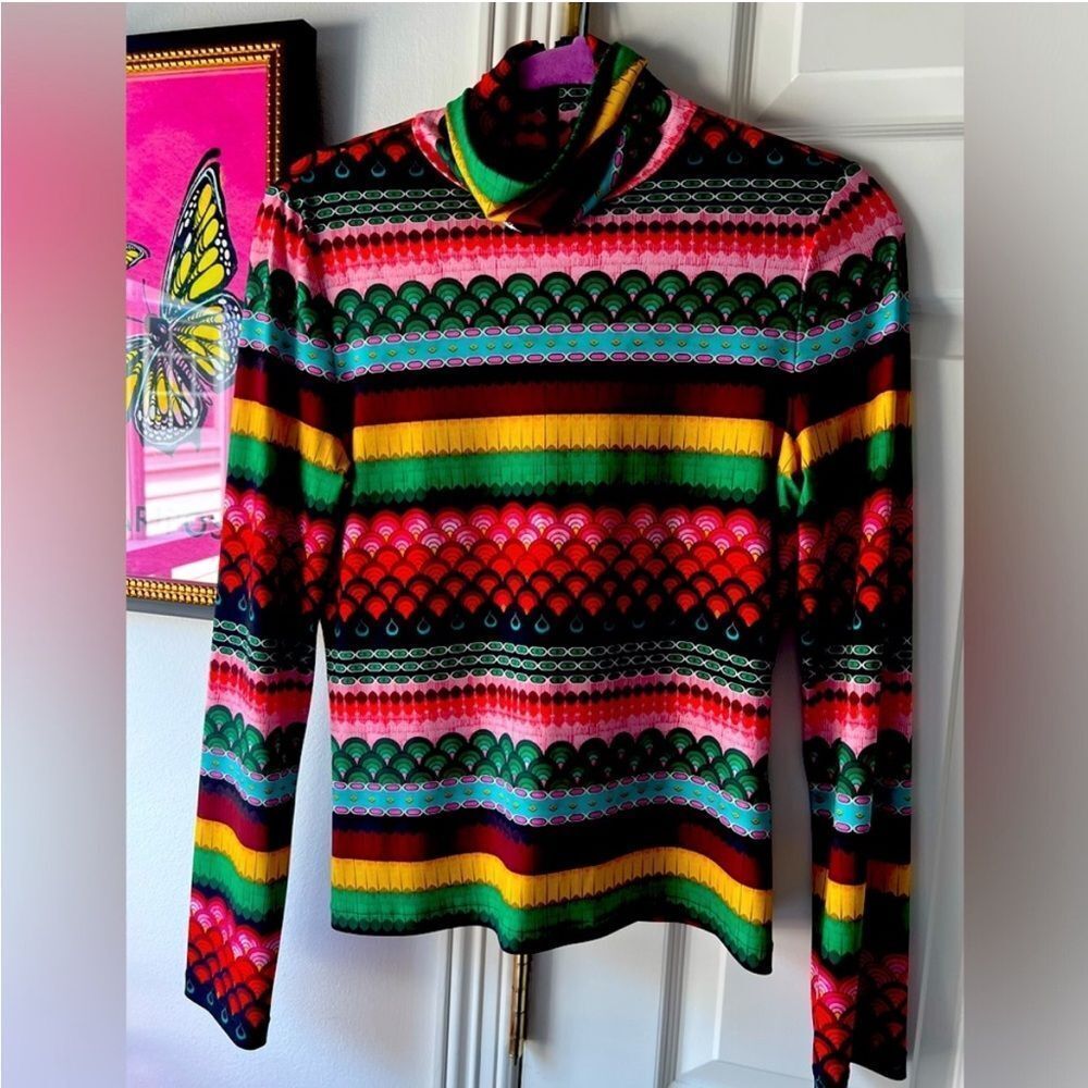 Alice + Olivia Multicolor Striped Blouse